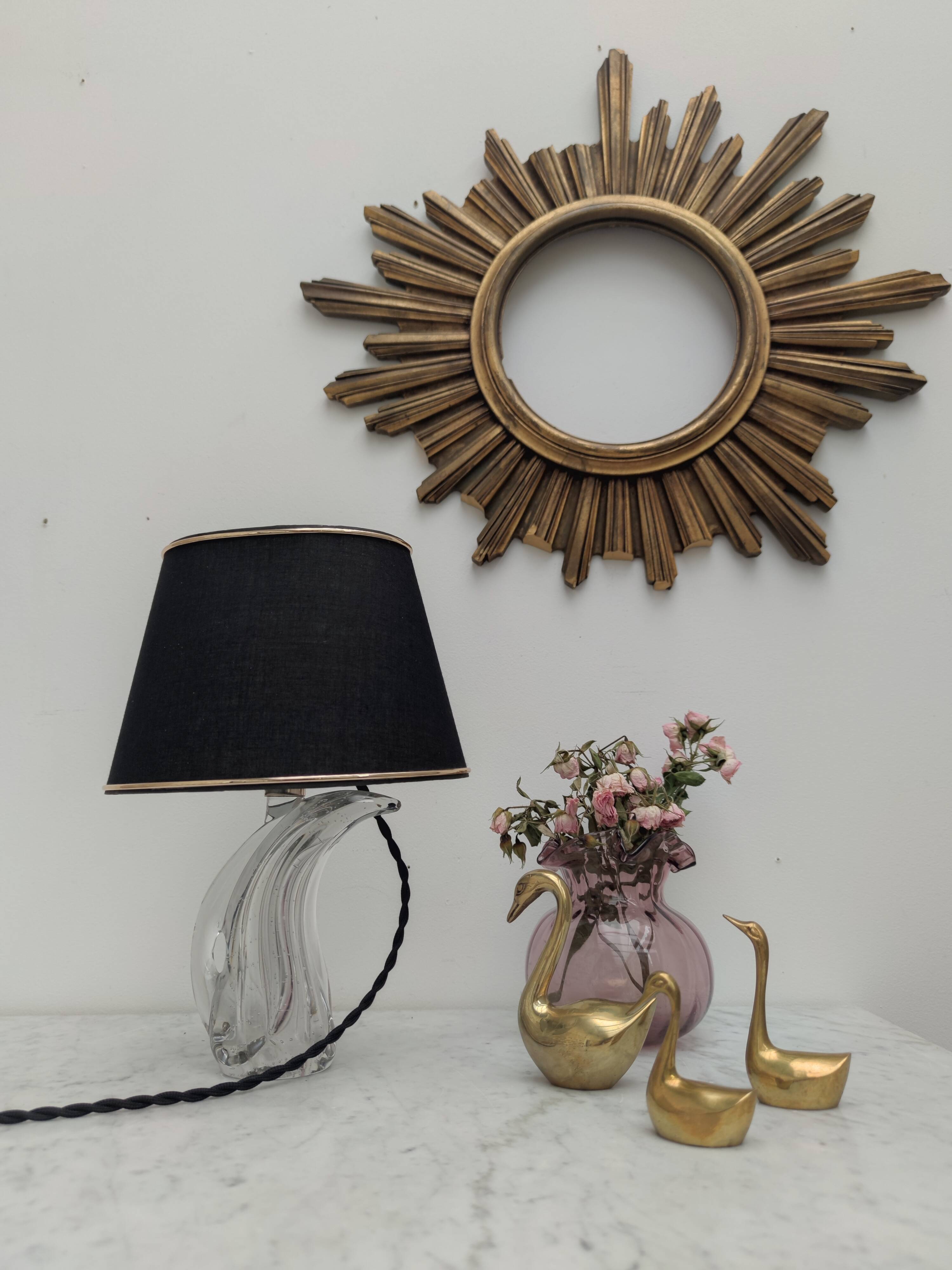 Bubbled glass lamp