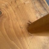 Side table in raw wood