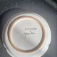 Ashtray earthenware of moustiers with bird pattern by dellerie in moustiers