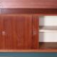 Vintage Scandinavian teak wall unit