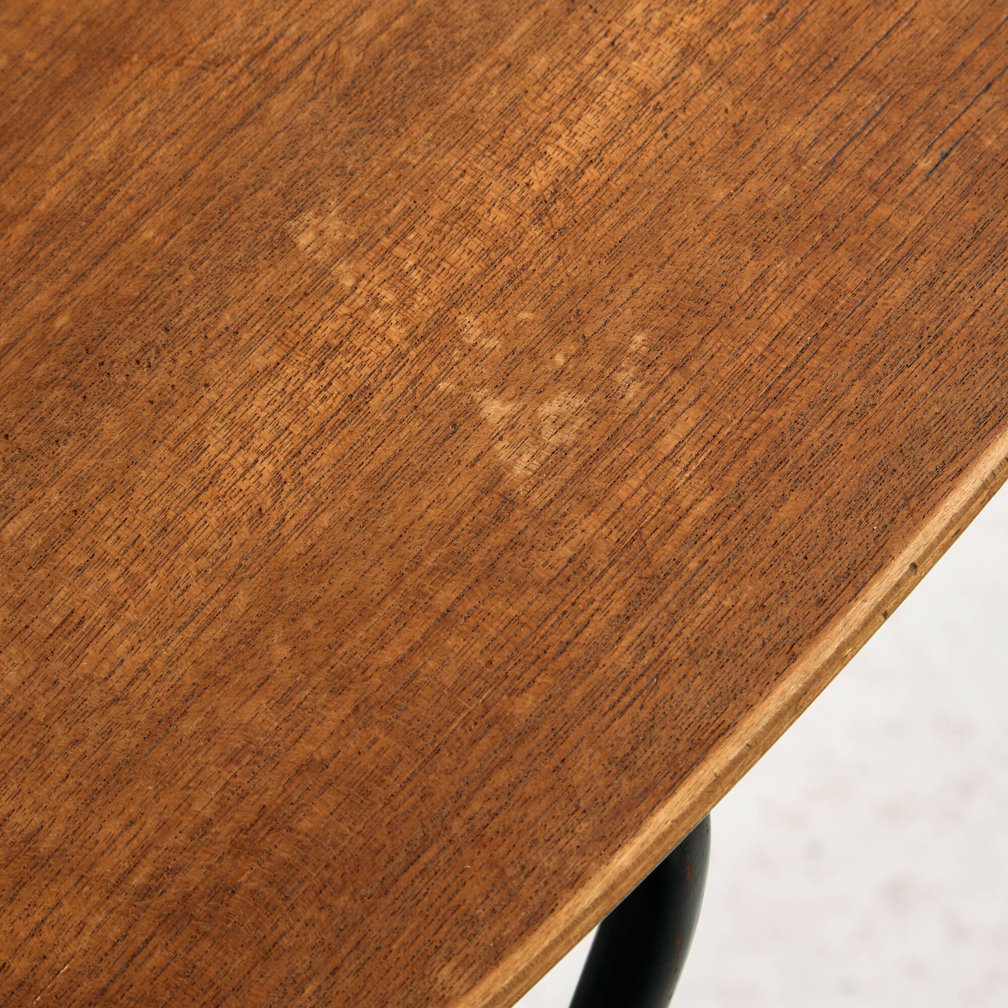 Teak chair with writing tablet