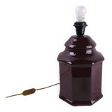 Vintage Black Ceramic Table Lamp Retro Chic