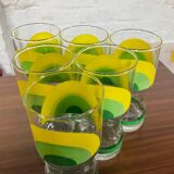 Series of 6 vintage Italy glasses