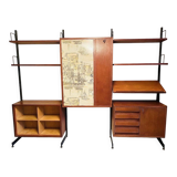 Italian Multi Functional Wall Shelving System with Table