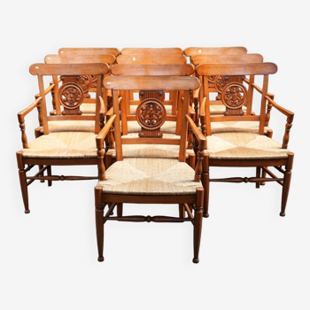 10 French chairs from the Directoire period.