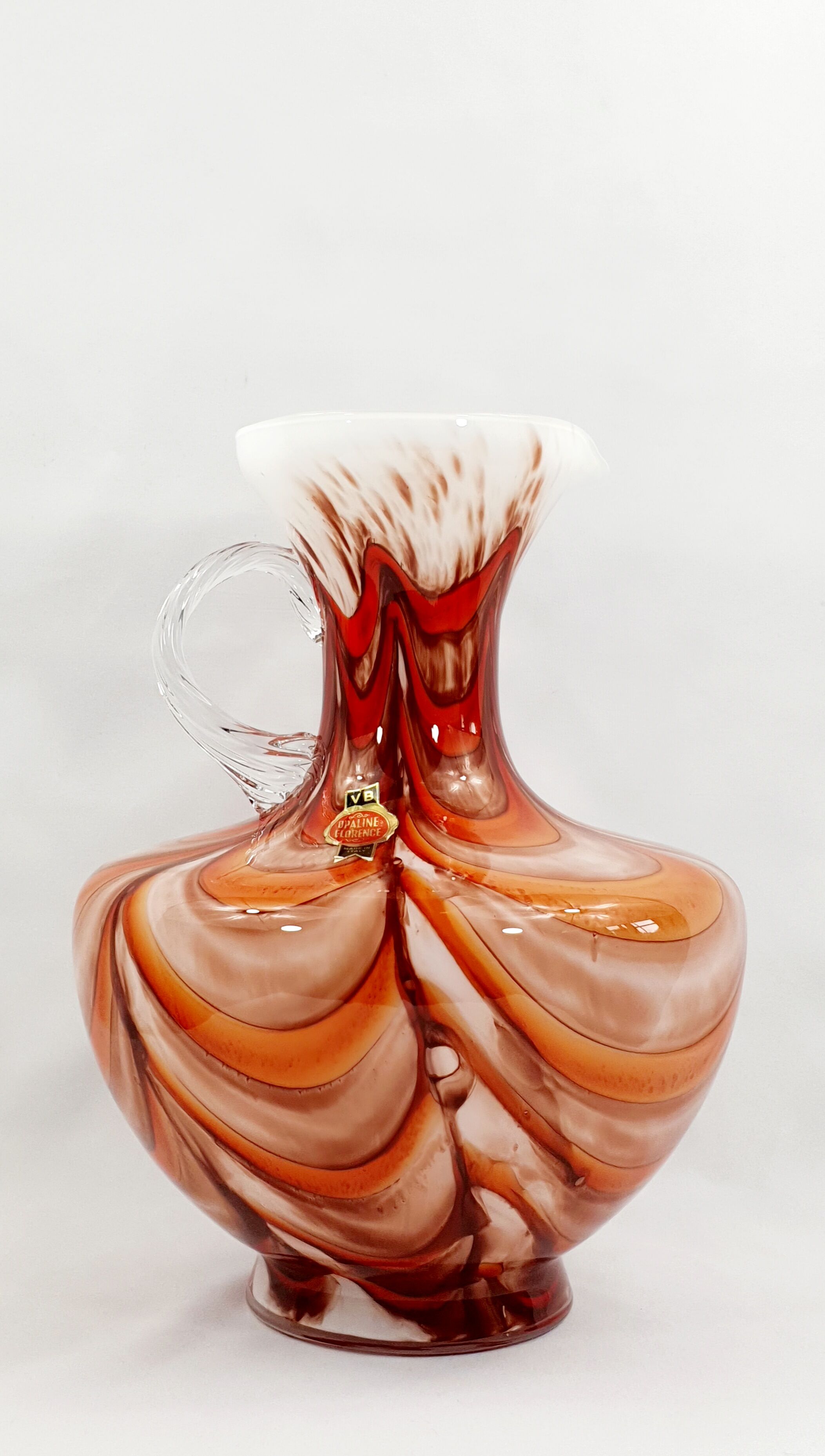 Opaline vase Stelvia Florence vintage 70