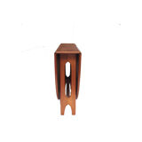 Round dining table with knockdowns, folding