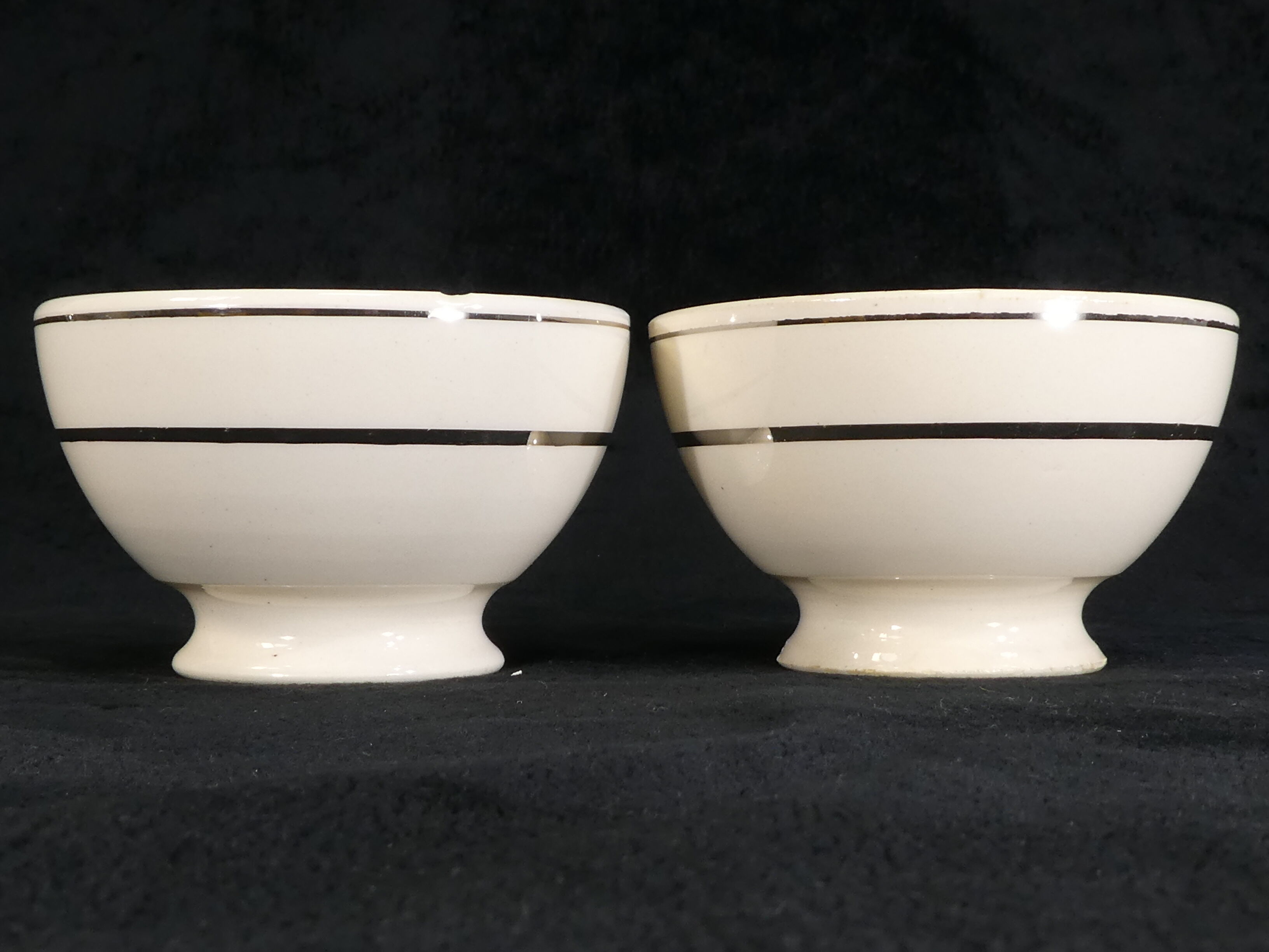 Pair of bowls in earthenware of Badonviller