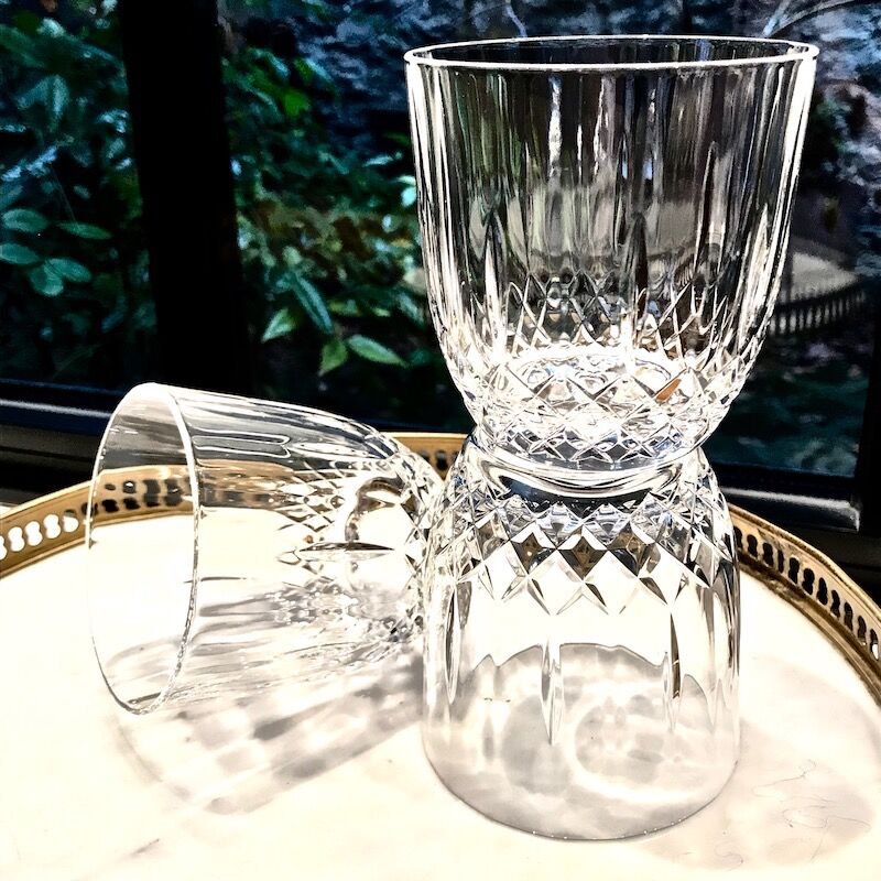 Crystal whiskey glasses