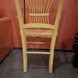 Fauteuil bois et canage