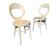 Pair of Baumann seagull chairs