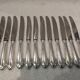 12 silver plated table knives, goldsmith SFAM, art deco style