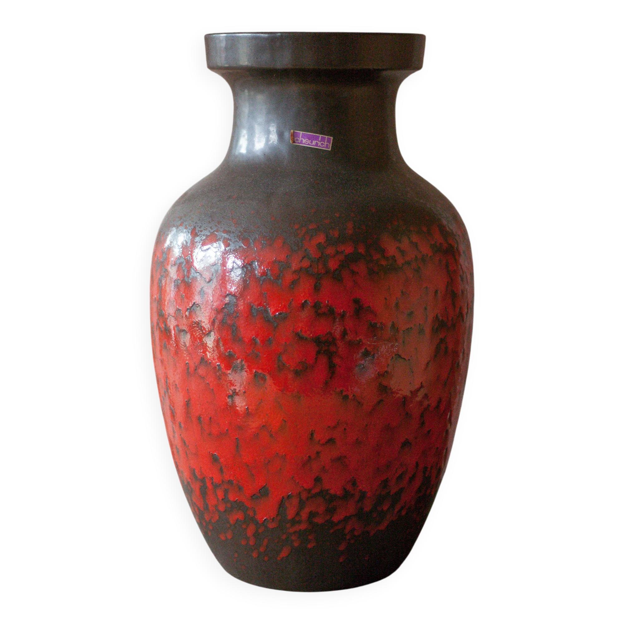 Large ceramic vase West Germany 241-47, Scheurich vase, floor vase