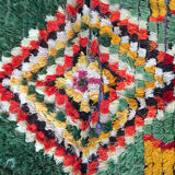 Moroccan Berber carpet Boucherouite 151x105cm