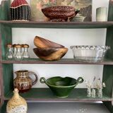 Moulded glass salad bowl