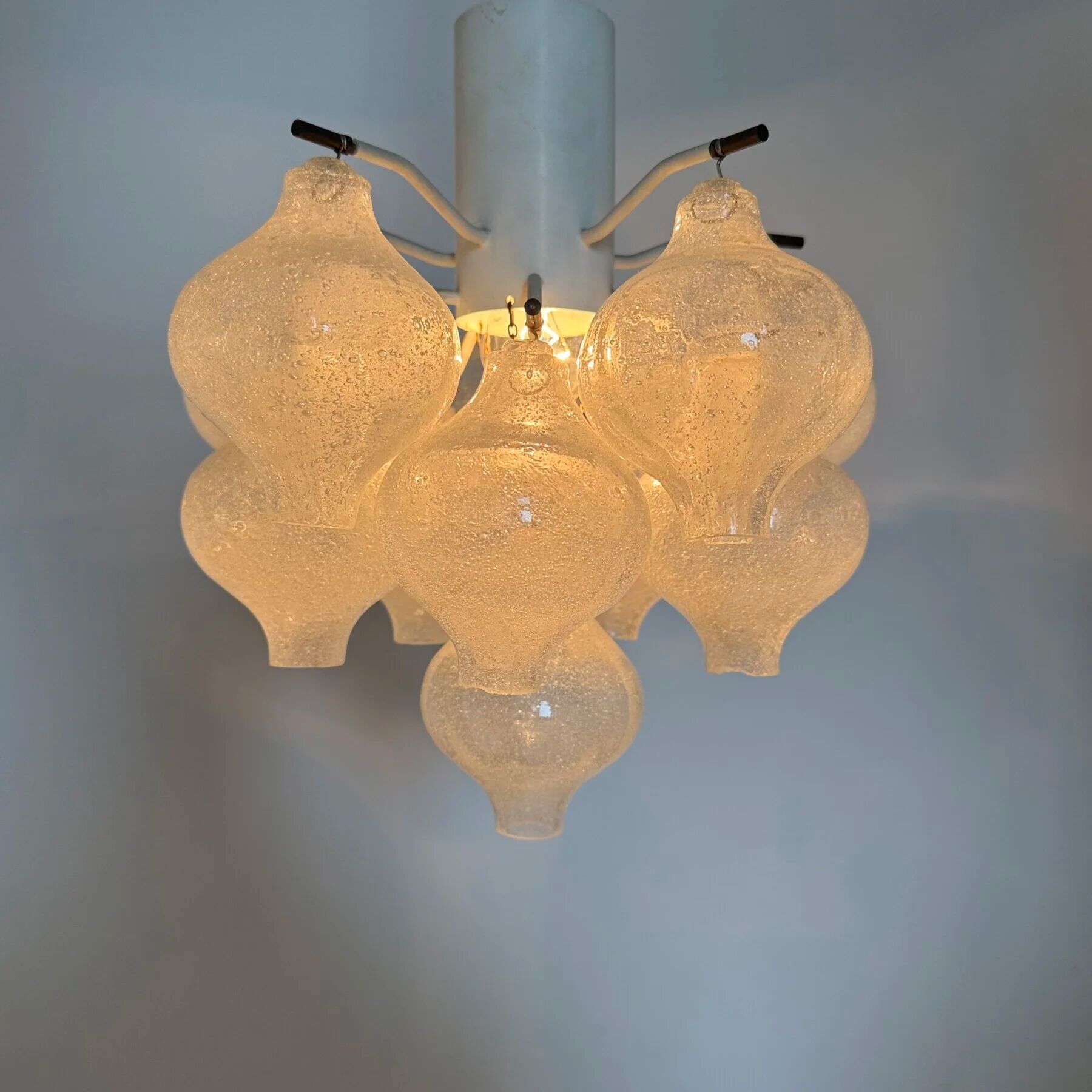 Mid-century Tulipan glass flushmount by Kalmar, Austria, 1960s