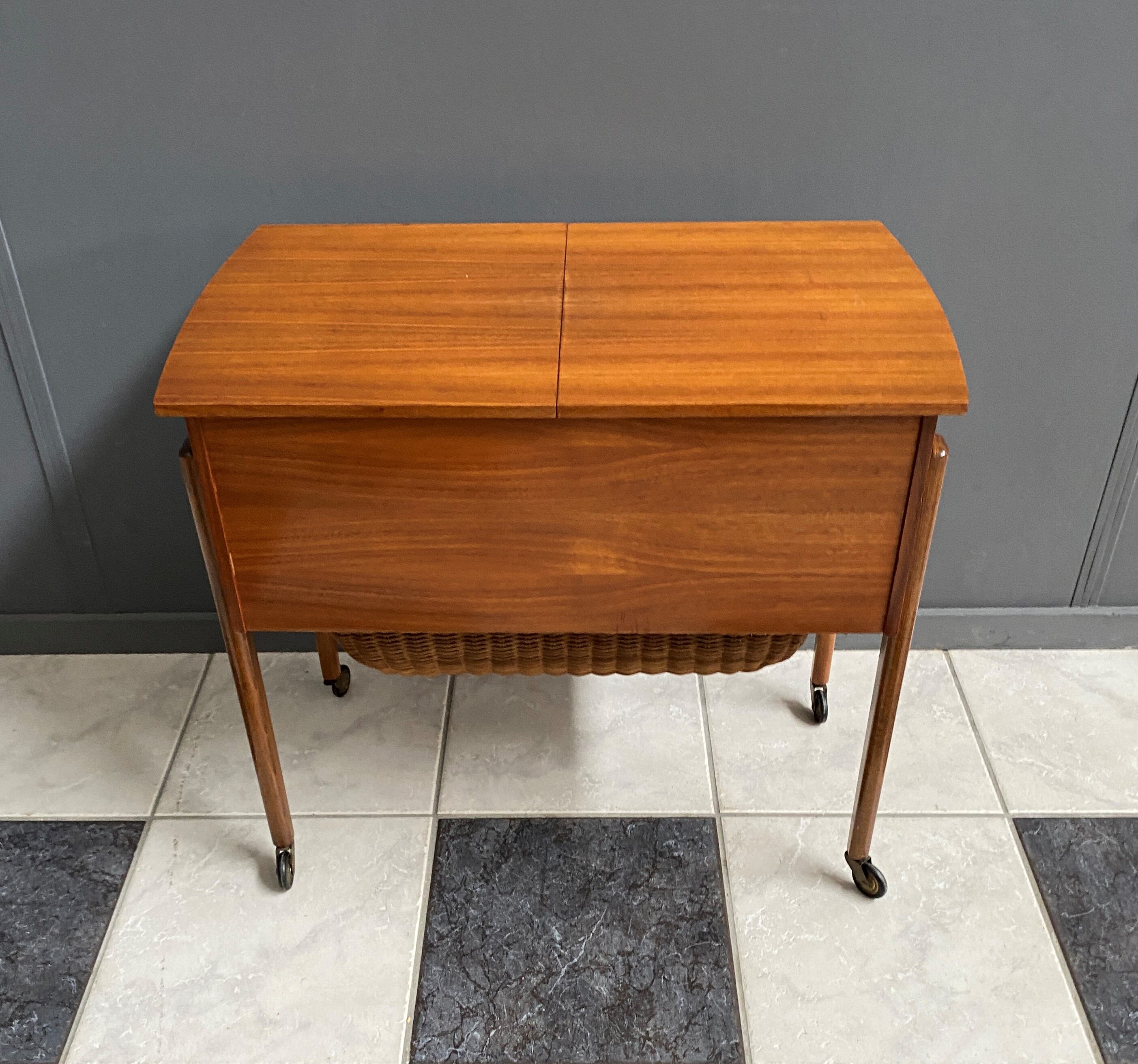 1960s sewing box table