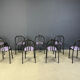 Ensemble de chaises Nr 222 par Robert Mallet-Stevens, années 1980, ensemble de 8.
