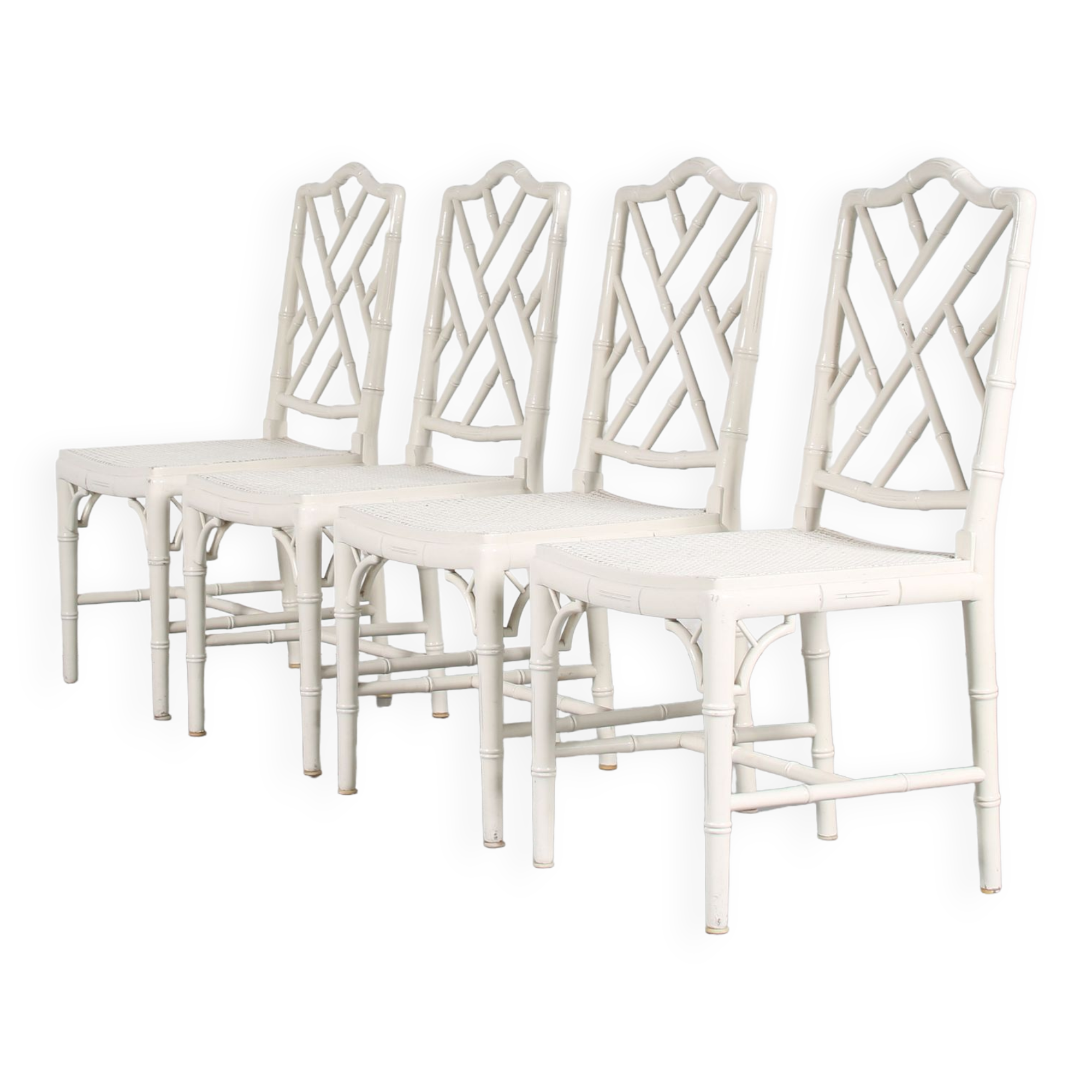 1970s Faux bamboo dining chairs from Spain