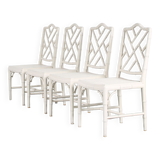 1970s Faux bamboo dining chairs from Spain