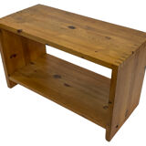 Vintage side table Ate van Apeldoorn Pine wood 1970s Dutch Design