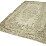 Handwoven anatolian beige carpet 177 cm x 300 cm
