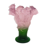Vase roses daum