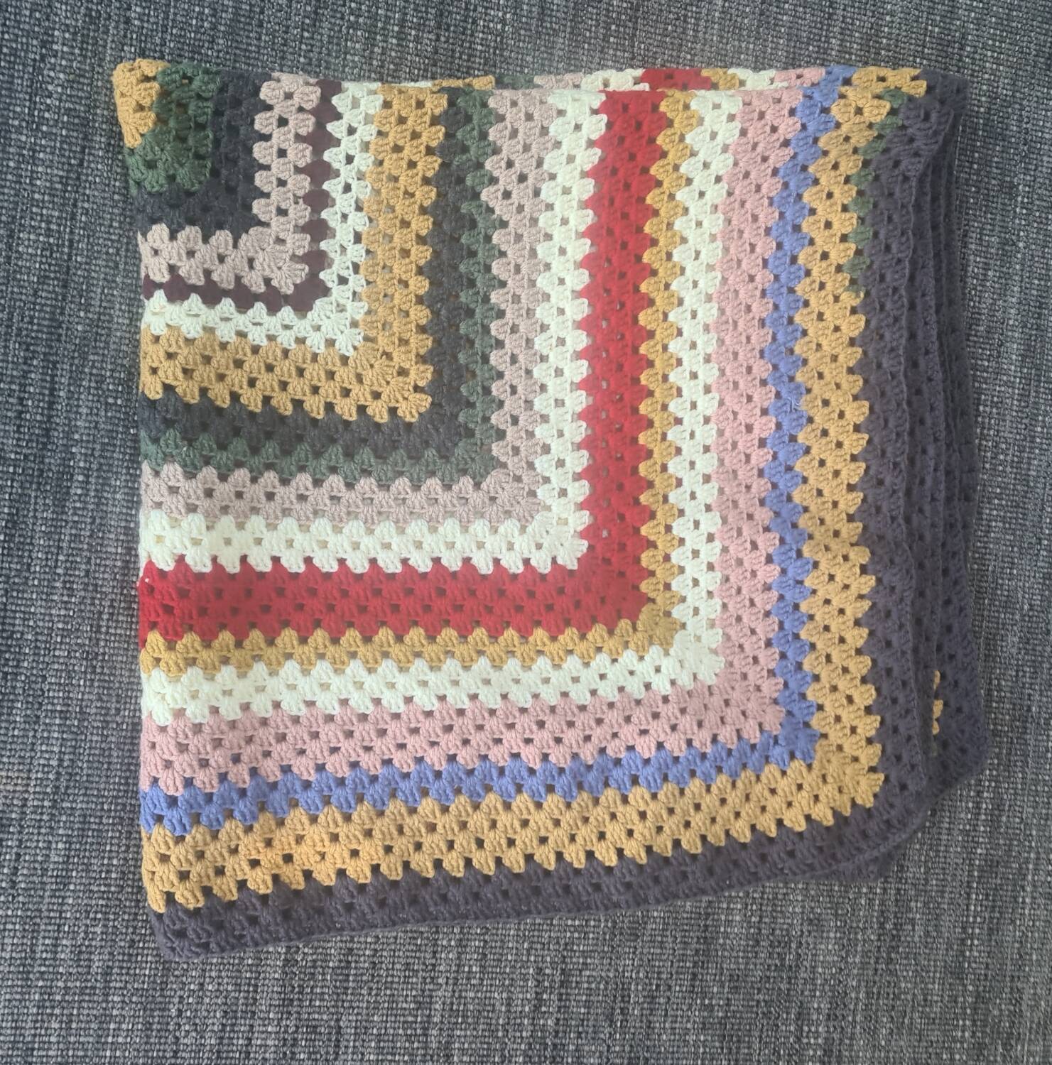 Vintage crocheted blanket