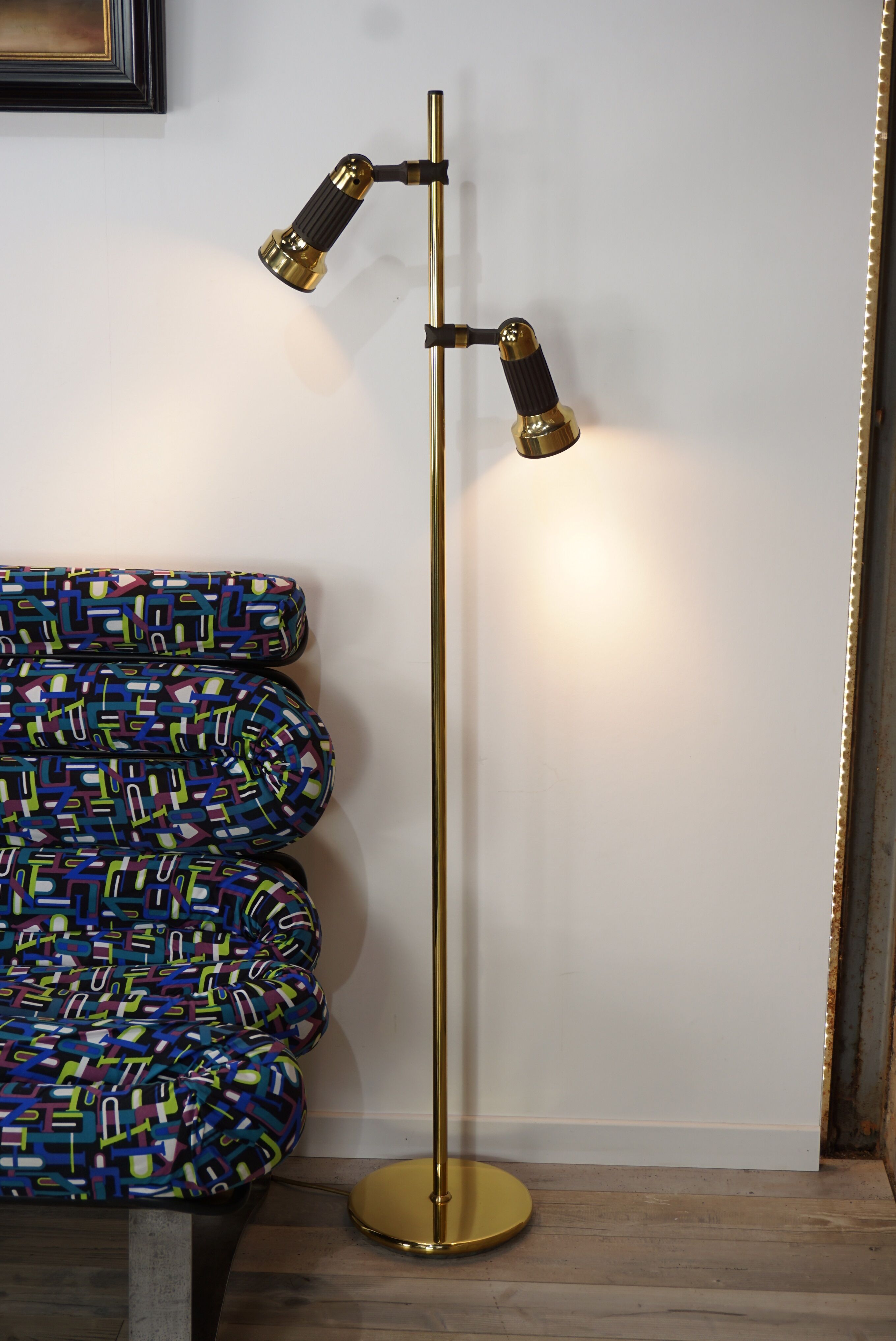 Brass floor lamp design by Sische 50-60 years