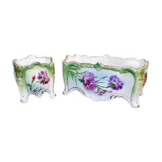 Longwy flower pots