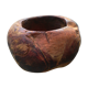 Cache pot en bois brut