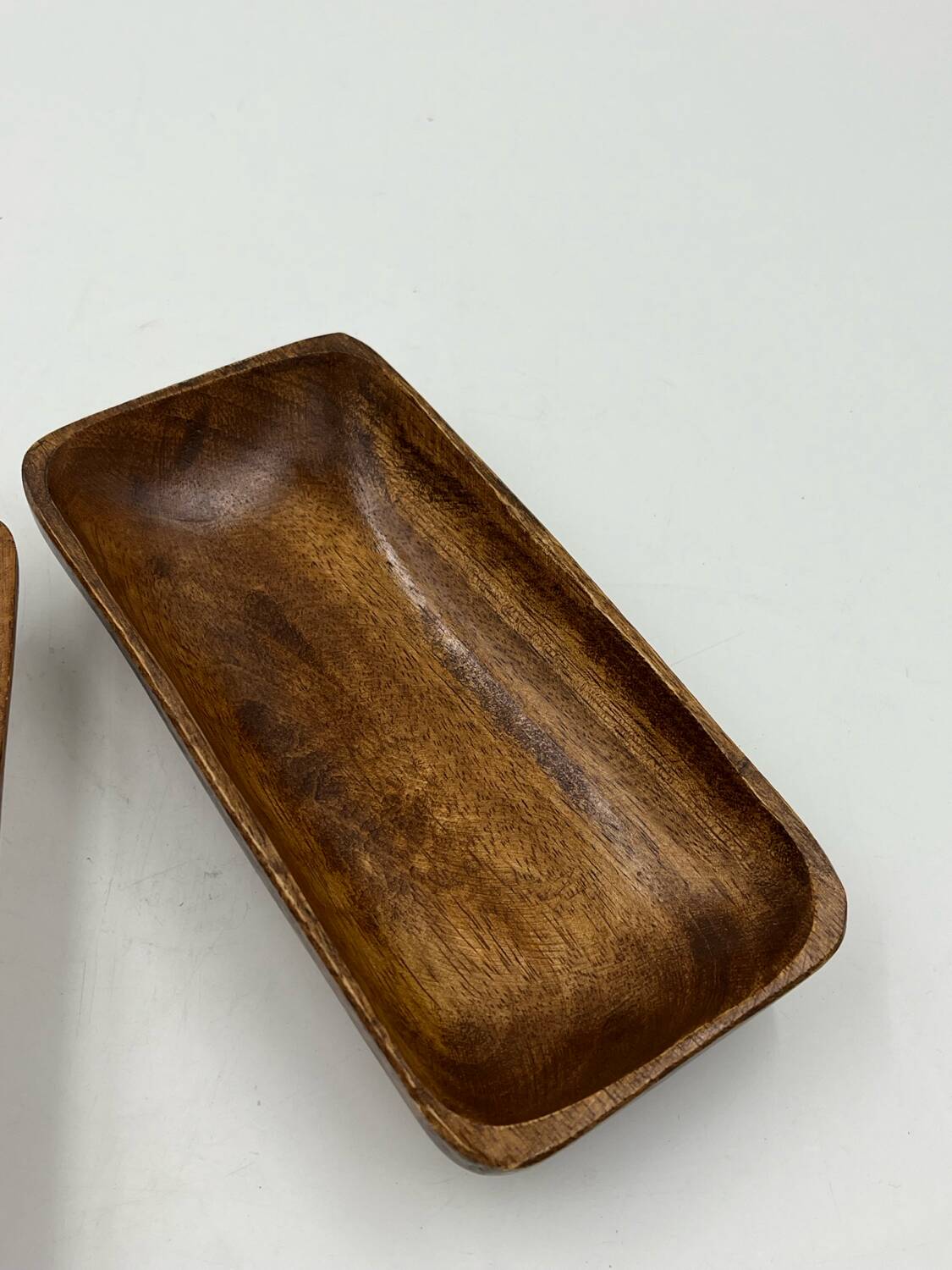 Duo of wooden aperitif dishes