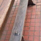 Farm table and pair of benches