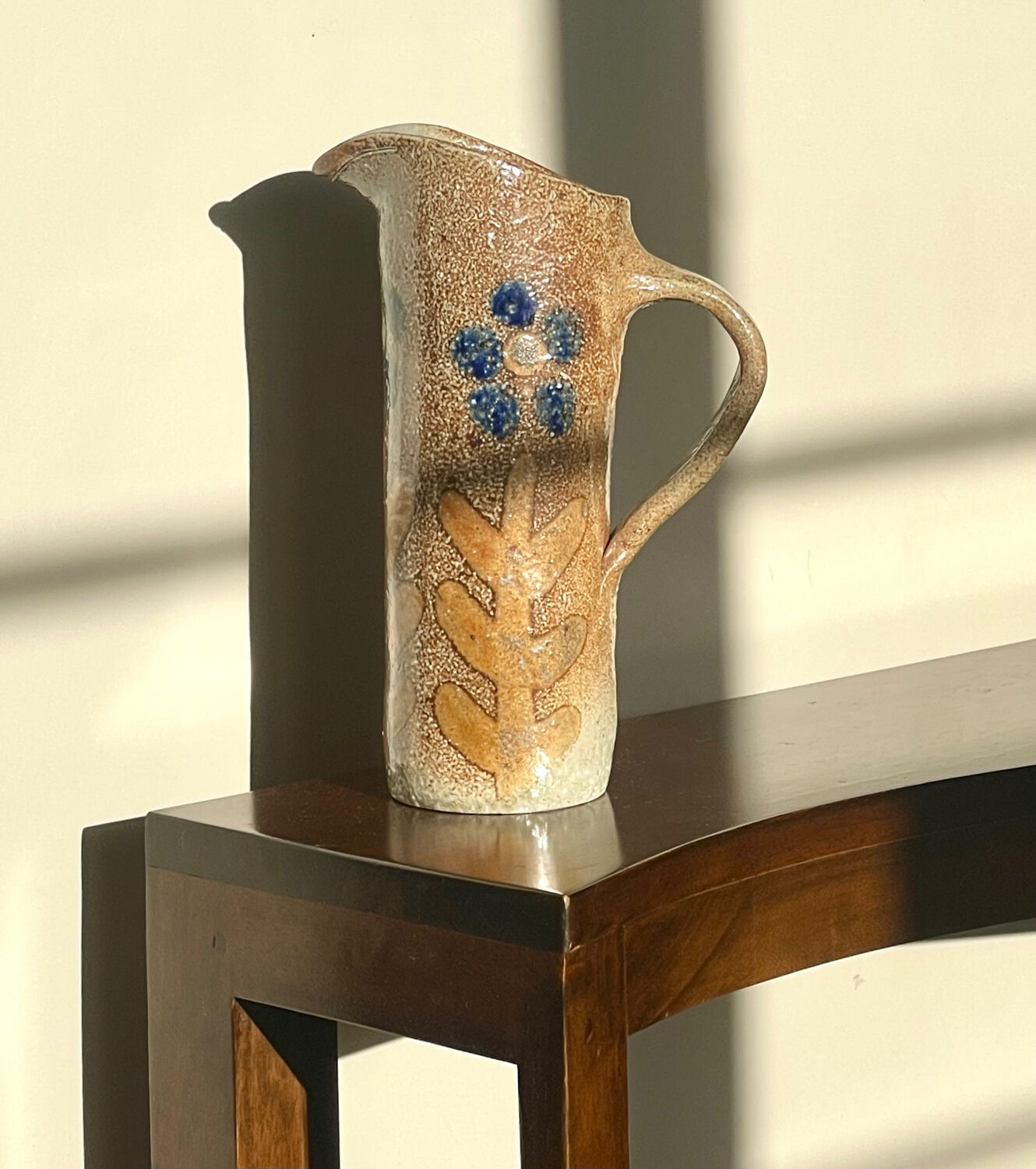 Stoneware jug by Jean Claude Monange.