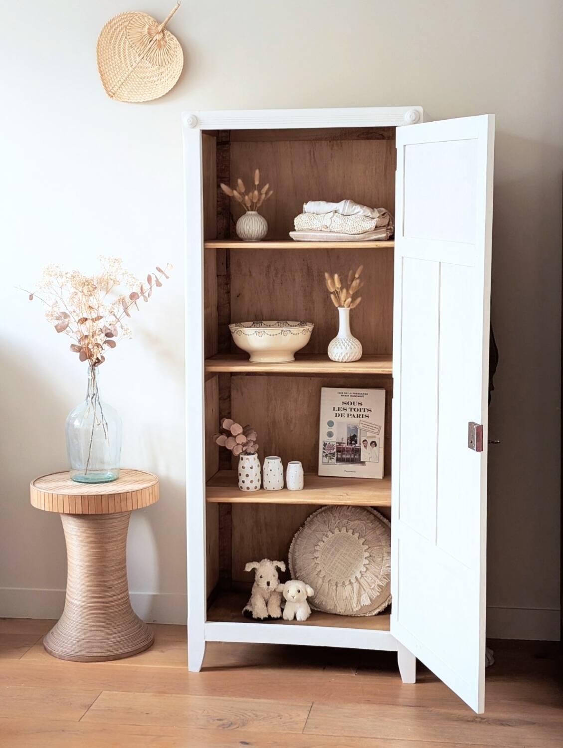 Renovated vintage Parisian bonnet wardrobe