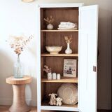 Armoire bonnetière parisienne vintage rénovée