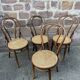 Suite of 4 chairs bistrot Fischel Nr 18 bentwood