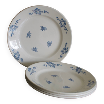 Lot de 4 assiettes vintage céramique