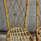 Set of 6 rattan chairs
