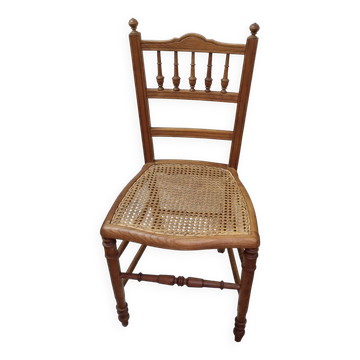 Rattan bedroom chair from the early 20th century