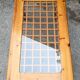 Lattice coffee table in pine and glass, France, 1980