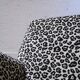 Italian leopard print fabric sofa