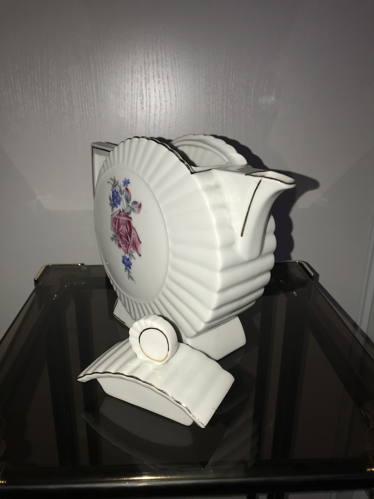 Duo cafetière et sucrier en porcelaine Made in Slovakia