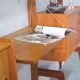 Mid-Century Modular Teak Free-Standing Wall Unit with Desk by John Texmon for Blindheim Mobelfabrik,