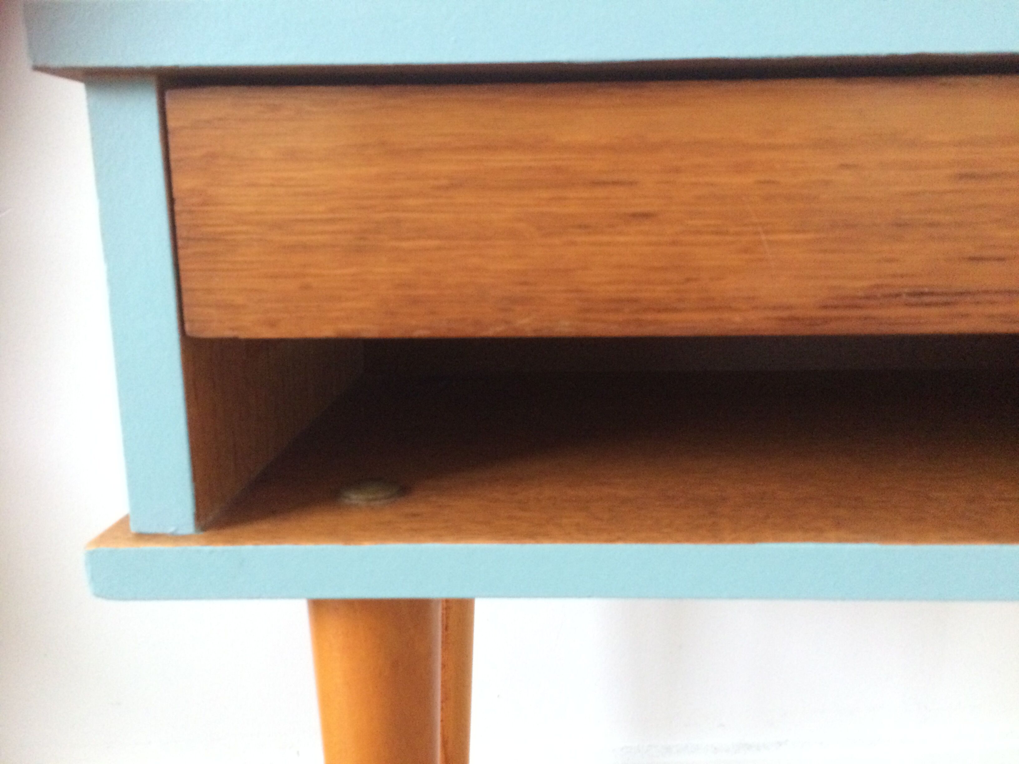 Vintage bedside table years 60 relookee