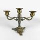 Paire de chandeliers rocaille métal doré