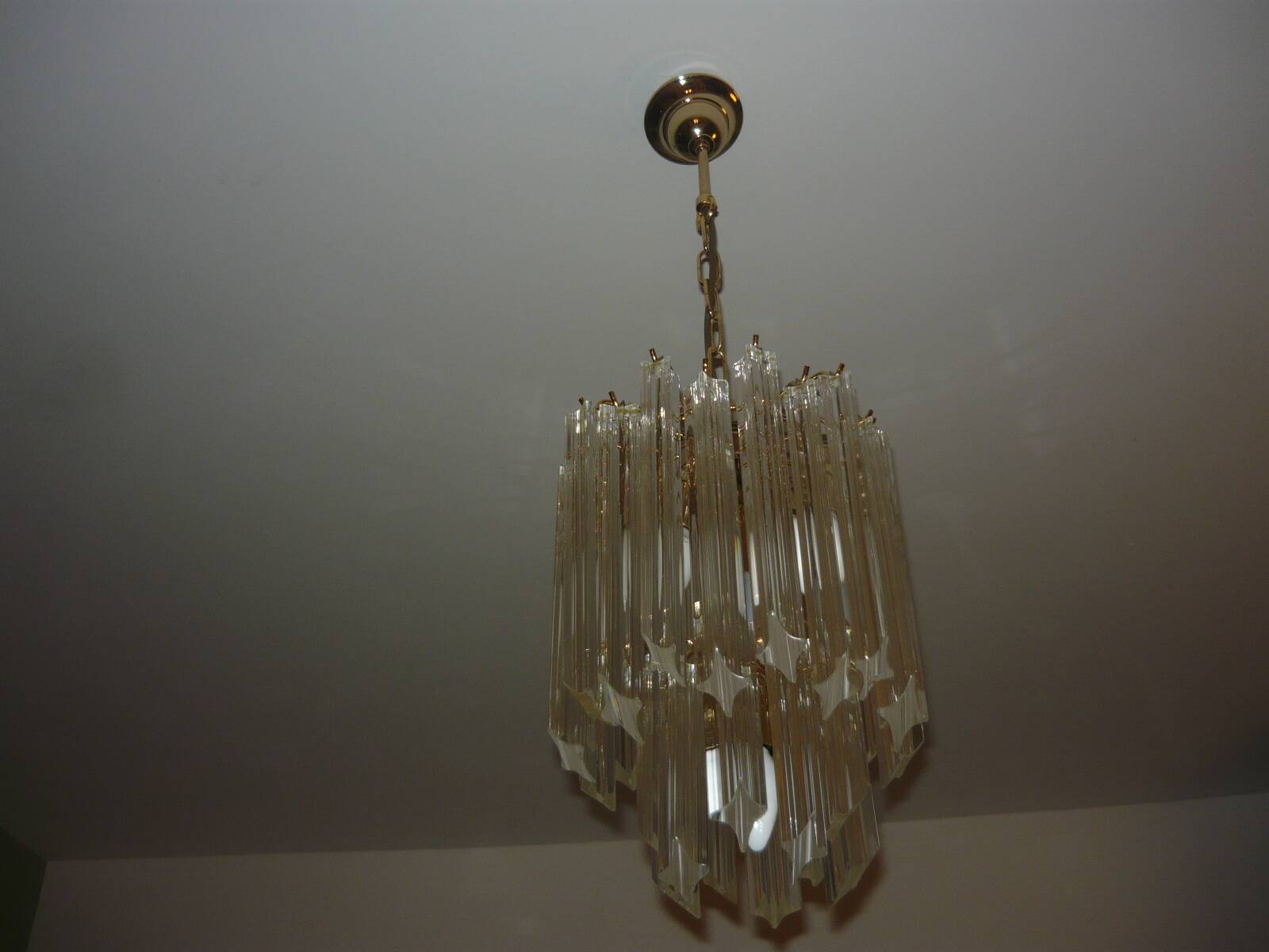 Murano crystal chandelier by Paolo Venini 1970/1980