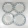 Set of 4 flat plates St Amand, circa 1930