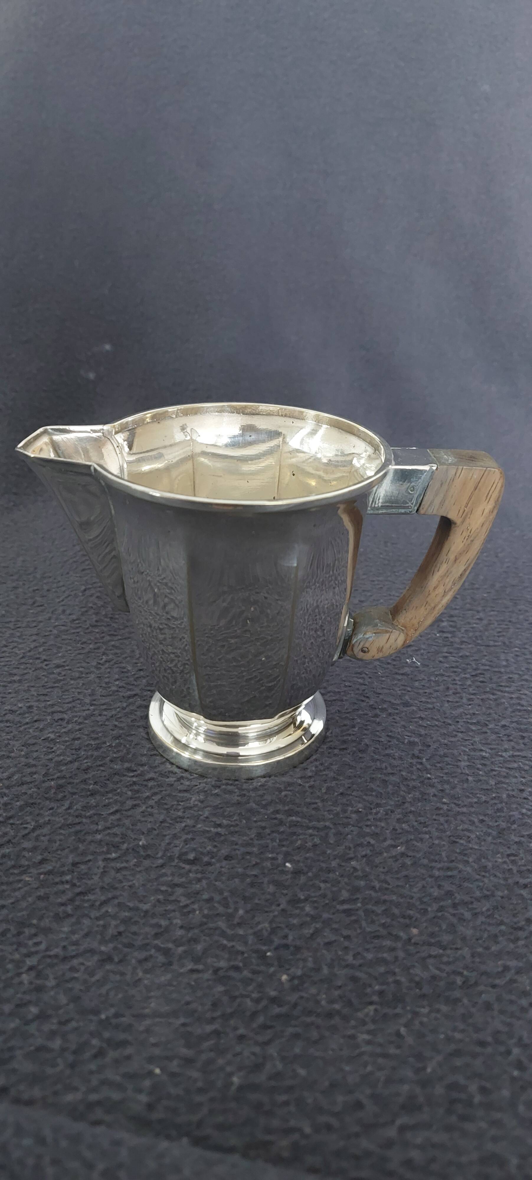 Boulenger coffee and tea service in silver metal