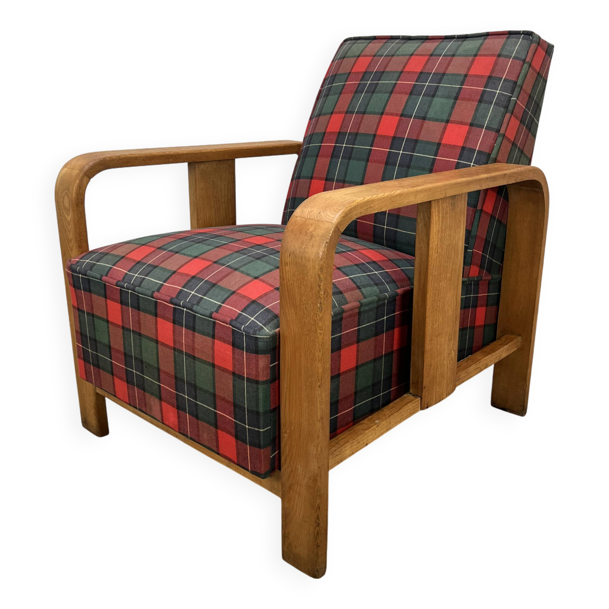 Art Deco wooden armchair from the 1930s